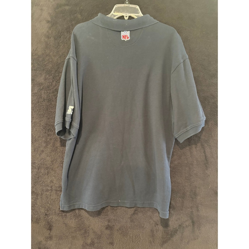 Starter NFL Polo Mens XL Tampa Bay Buccaneers Blue Short Sleeve Football XL - Picture 7 of 8